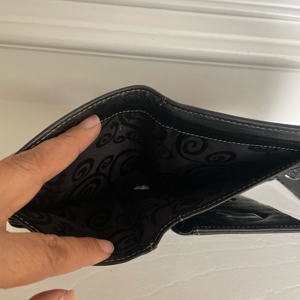 Brighton Black Leather Wallet/Crossbody - Picture 5 of 7